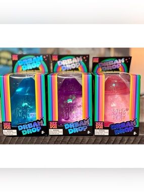 NeeDoh Dream Drop Bundle Blue, Purple and Pink